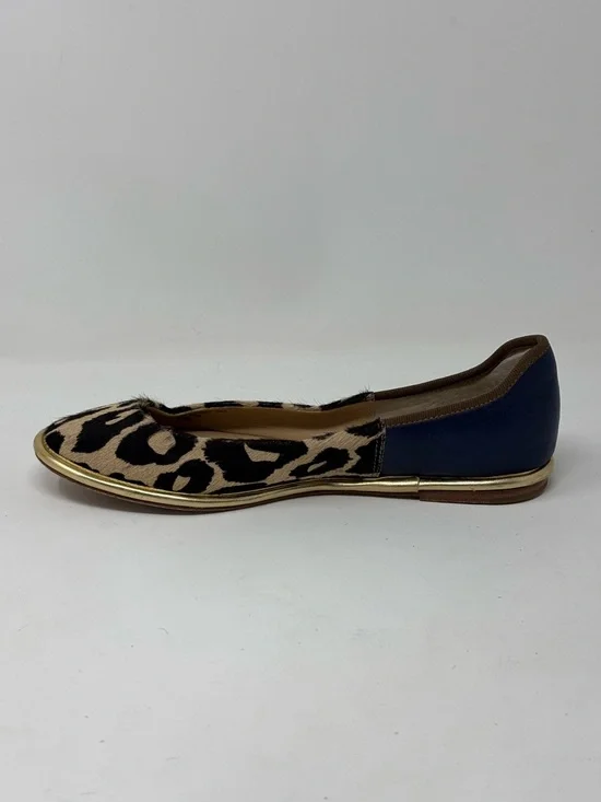 Diane Von Furstenberg Real Calf Hair Animal Print Flats Size 6.5 - Picture 3 of 15